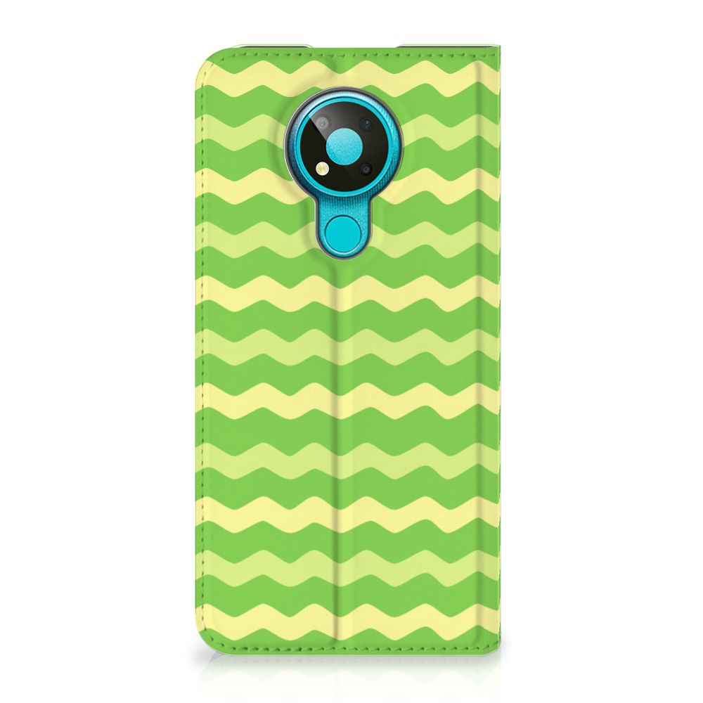Nokia 3.4 Hoesje met Magneet Waves Green - B2C Telecom