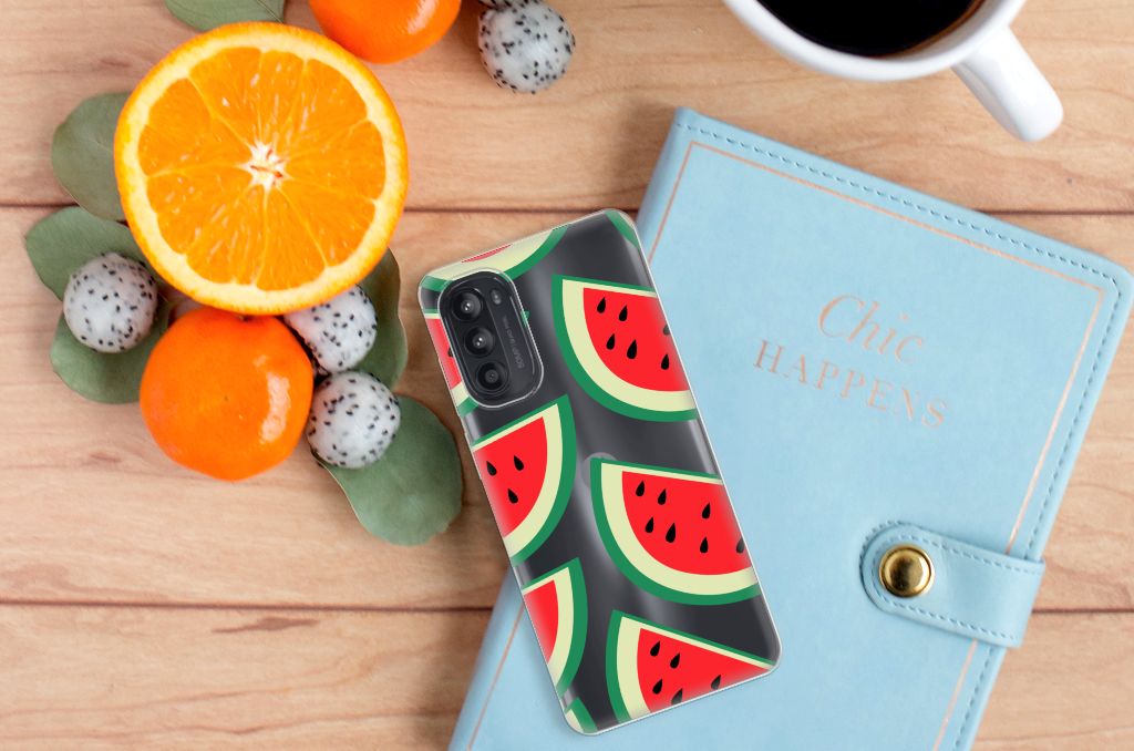 Motorola Moto G52/G82 Siliconen Case Watermelons