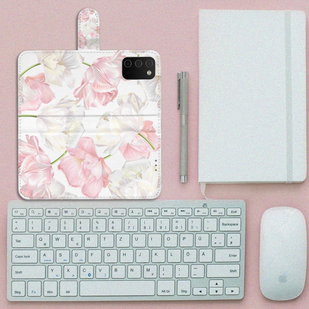 Samsung Galaxy A03s Hoesje Lovely Flowers