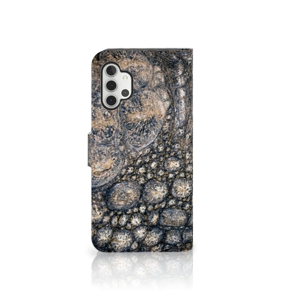 Samsung Galaxy A32 5G Telefoonhoesje met Pasjes Krokodillenprint