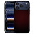 Geruit Rood iPhone 18 Pro Max hoesje van achteren met rood-zwart ruitpatroon op kunstleer