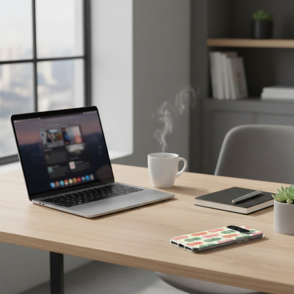 Google Pixel 10 / 10 Pro TPU hoesje Ananas - lifestyle foto in huiselijke setting