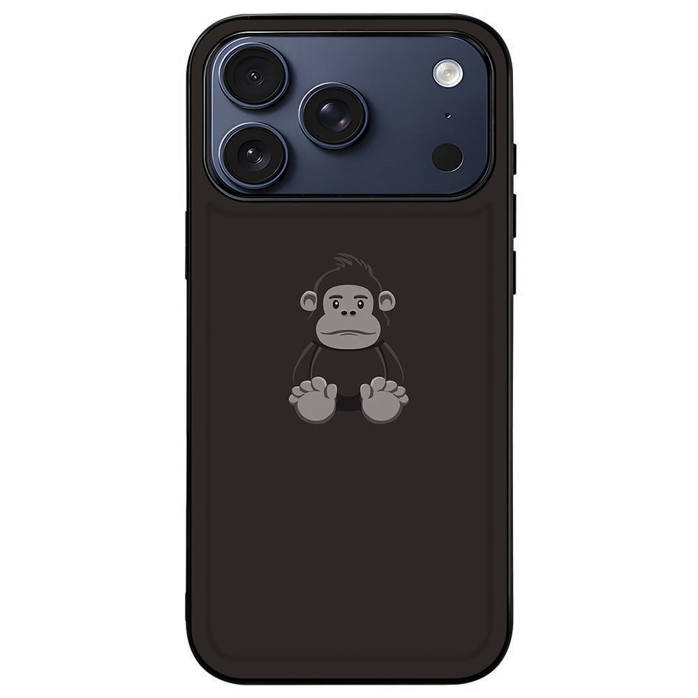 iPhone 18 Pro in de Gorilla backcover, achterkant met illustratie en camera-eiland