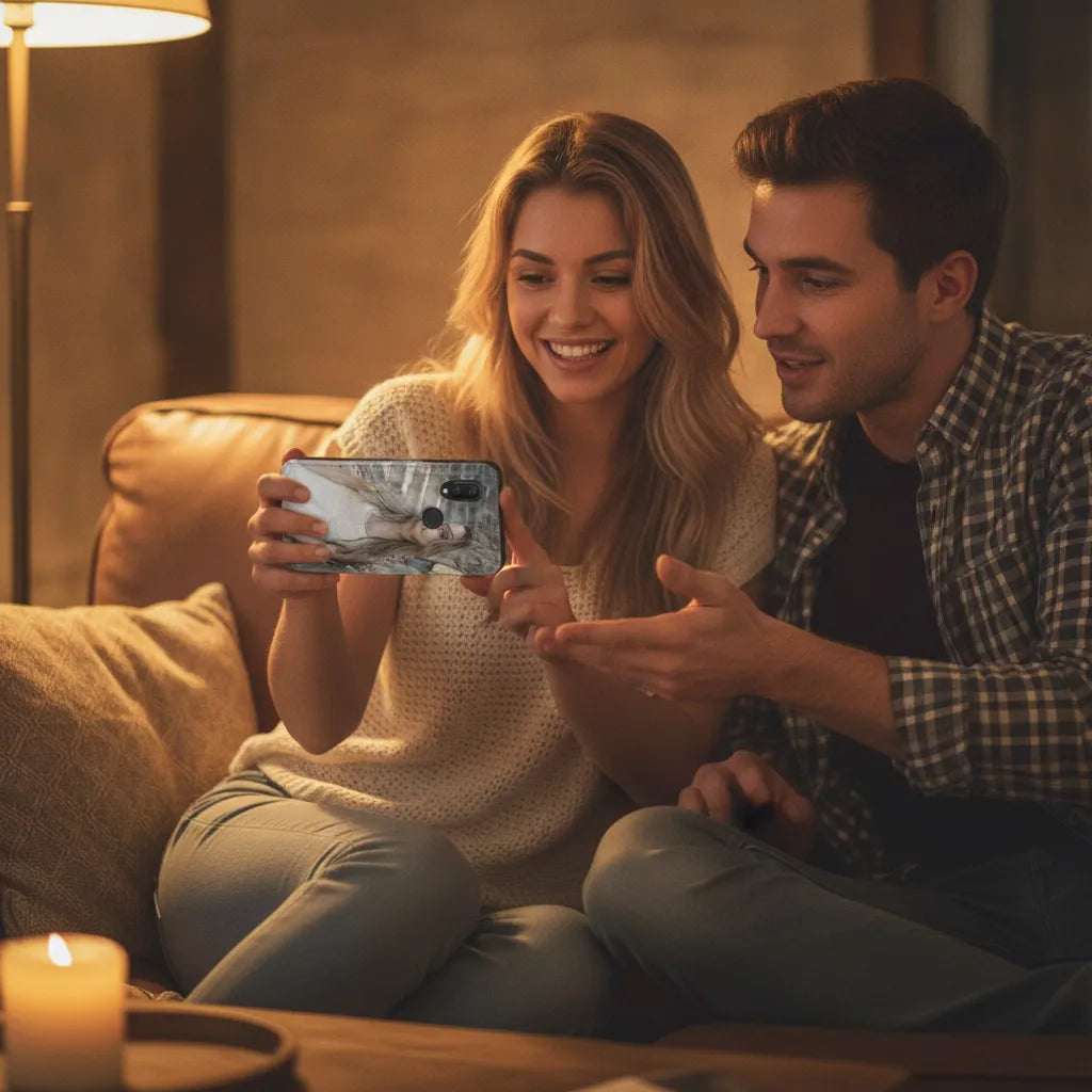 Huawei p smart plus Standcase hoesje maken met foto psdd61 | Standcase hoesje ontwerpen met eigen foto