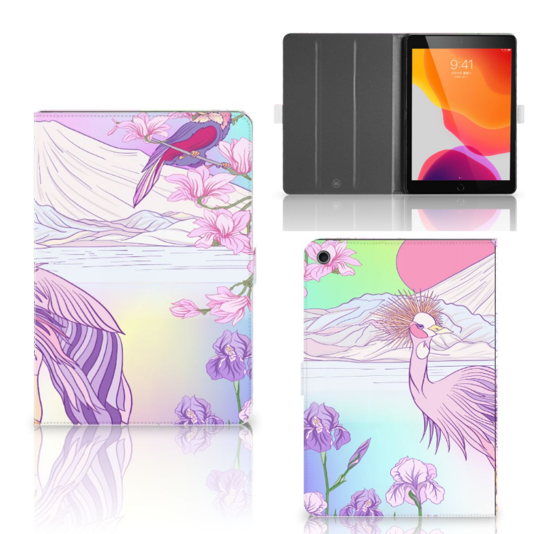 Flip Case Bird - collage met voor-, achter- en binnenkant
