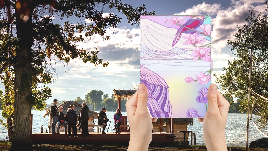 Flip Case Bird - voorkant