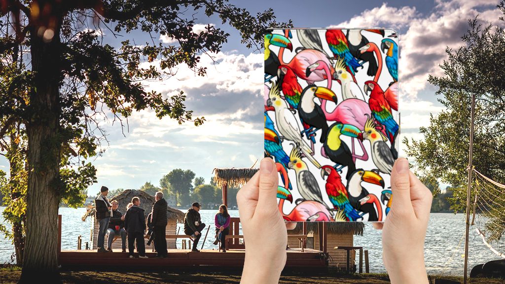 Flip Case Birds - voorkant