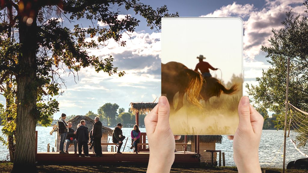 Flip Case Design Cowboy - voorkant