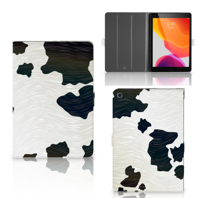 Flip Case Koeienvlekken - collage met voor-, achter- en binnenkant