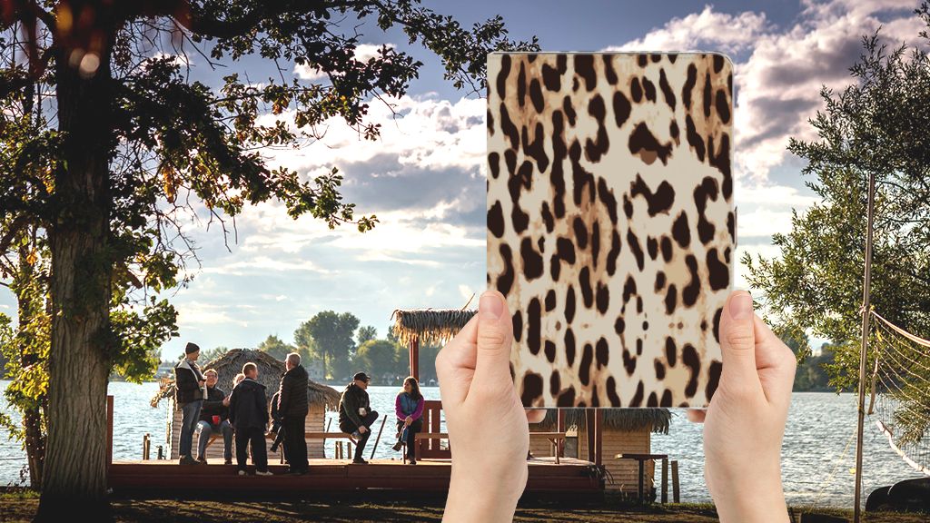 Flip Case Leopard - voorkant