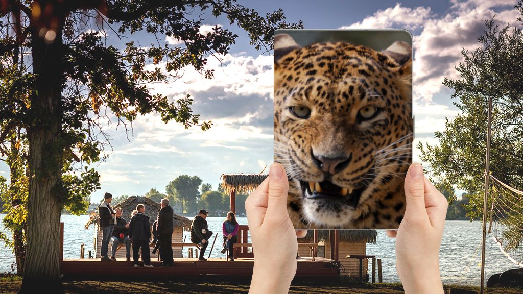 Flip Case Luipaard - voorkant