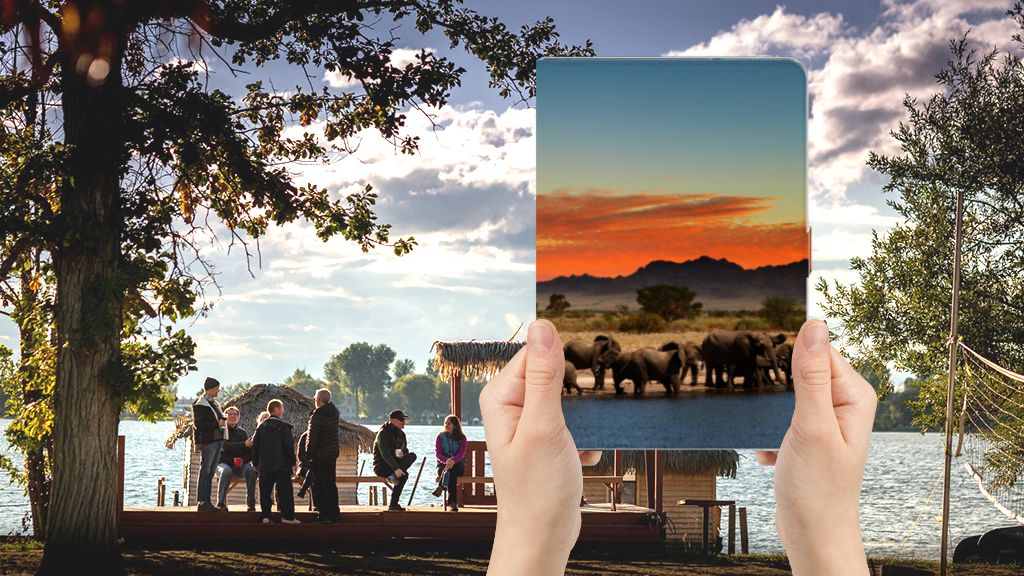 Flip Case Olifanten - voorkant