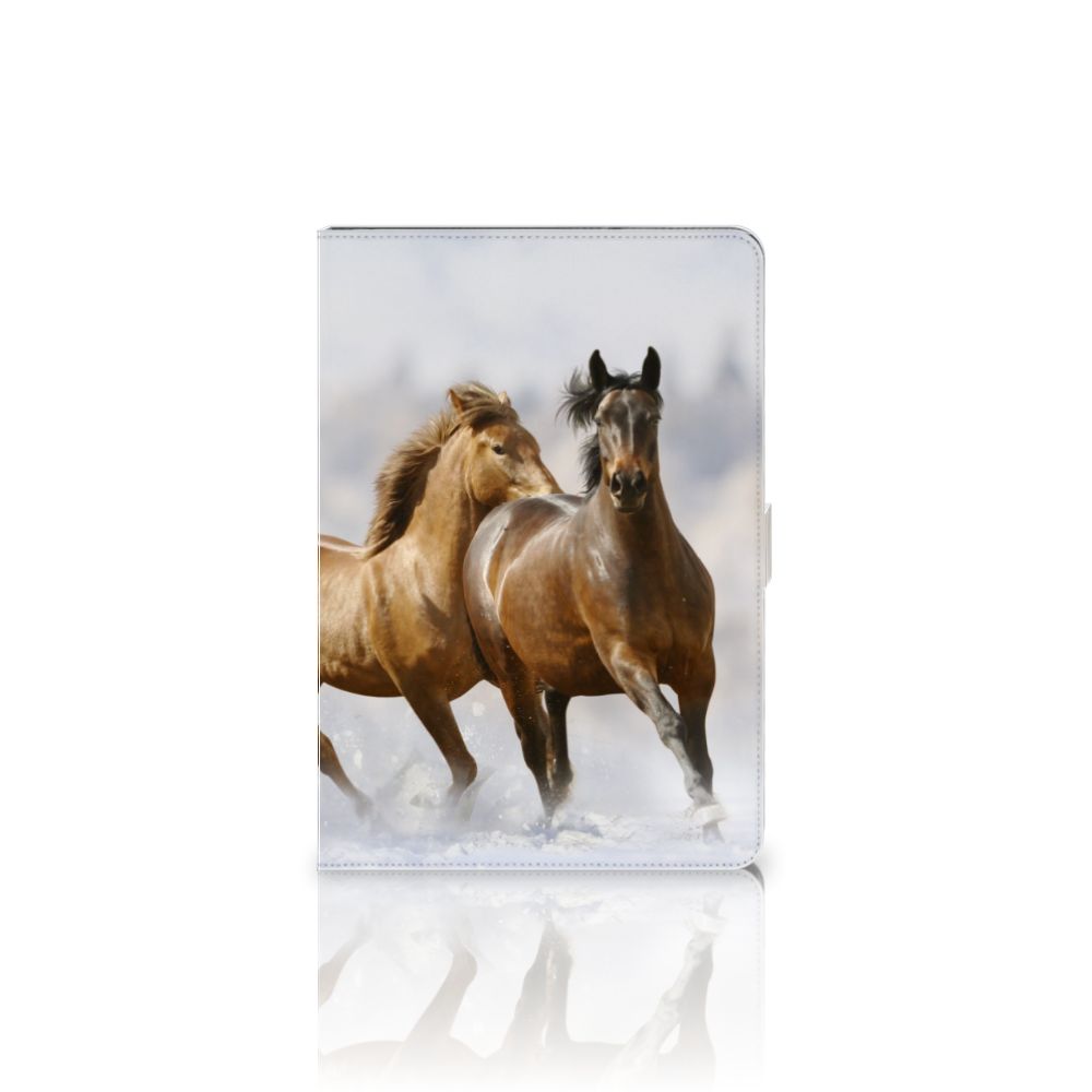 Flip Case Paarden - achterkant