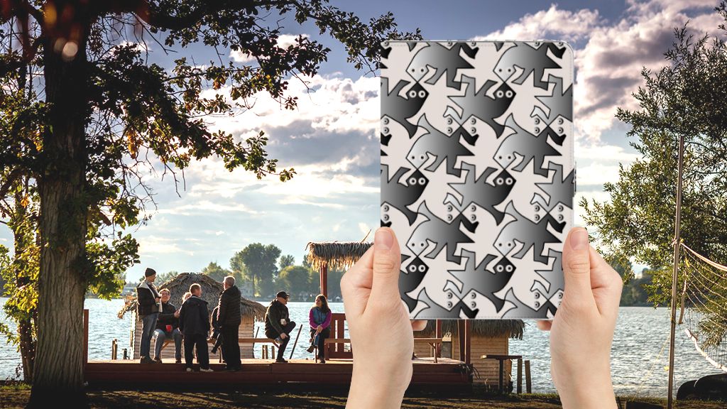 Flip Case Salamander Grey - voorkant