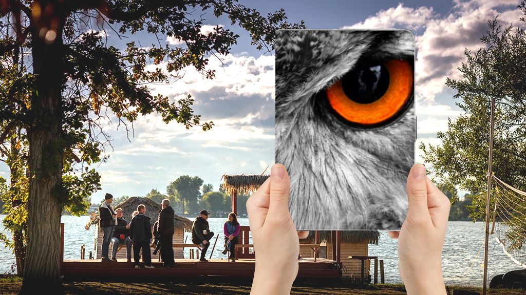 Flip Case Uil - voorkant