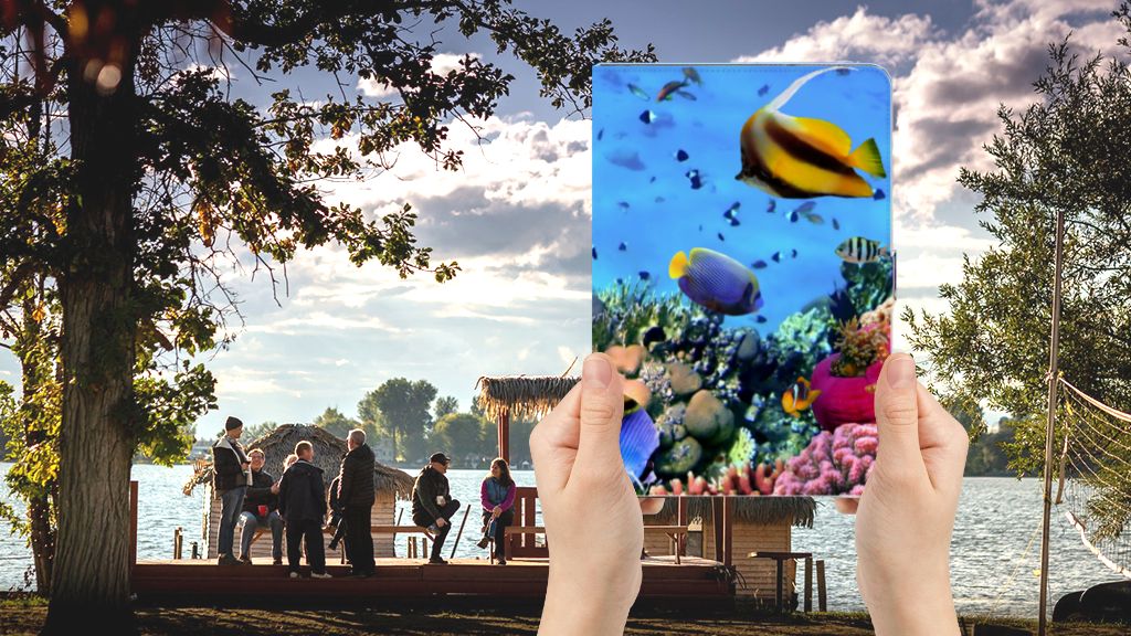 Flip Case Vissen - voorkant