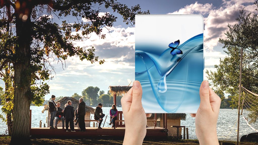 Flip Case Vlinders - voorkant