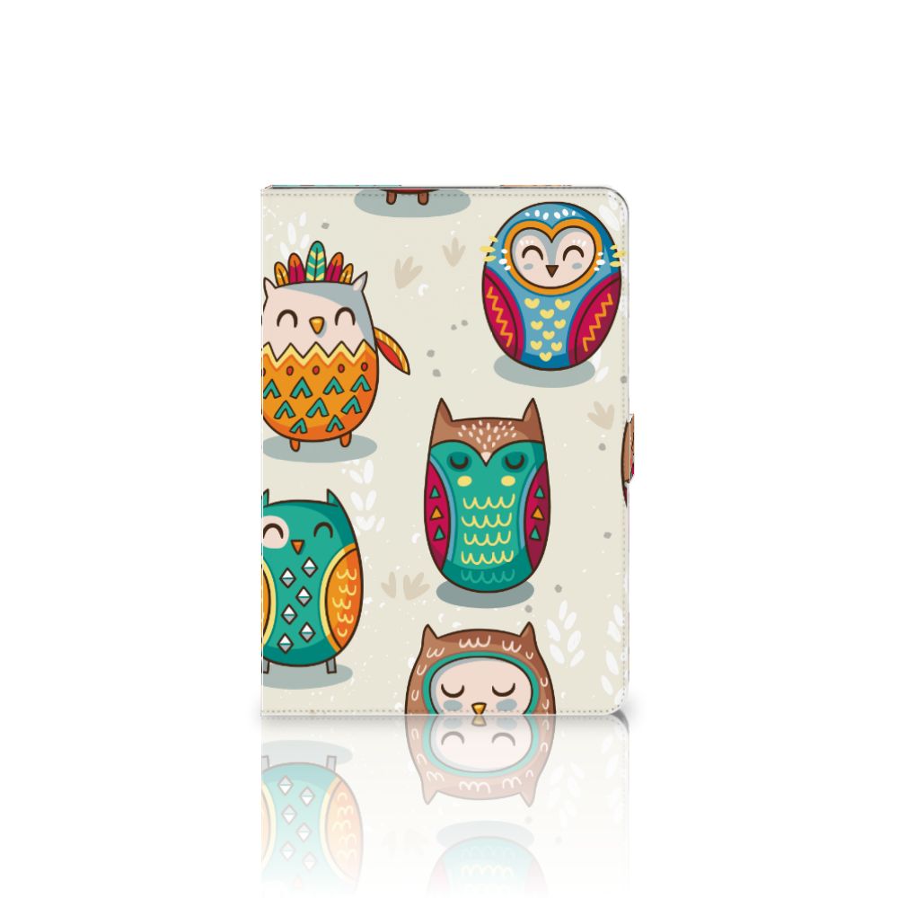 Flip Case Vrolijke Uilen - achterkant