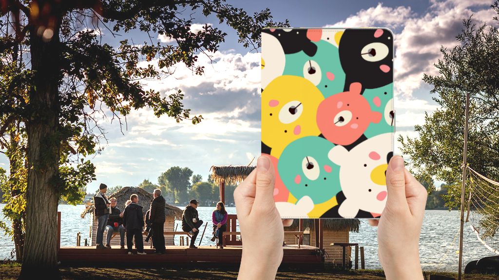 Hippe Tablet Hoes Bears - voorkant