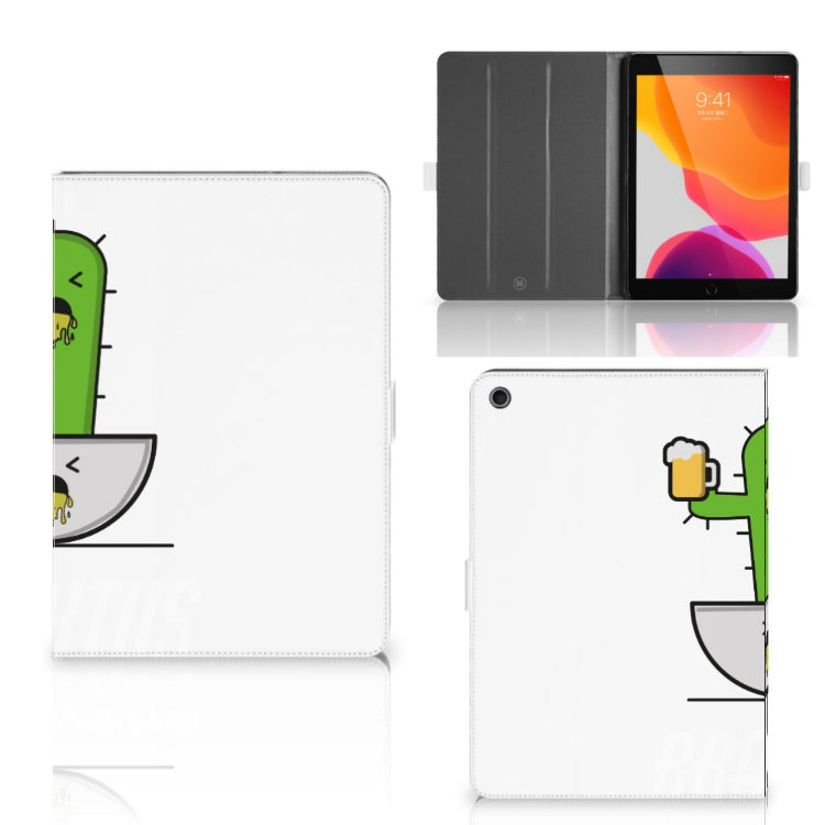 Hippe Tablet Hoes Braktus - collage met voor-, achter- en binnenkant