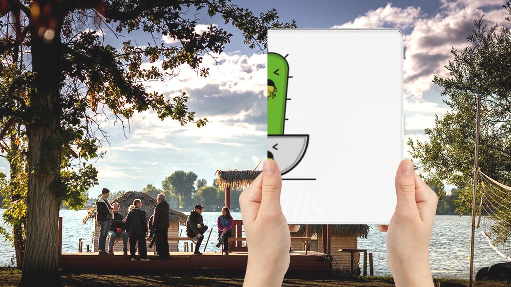 Hippe Tablet Hoes Braktus - voorkant