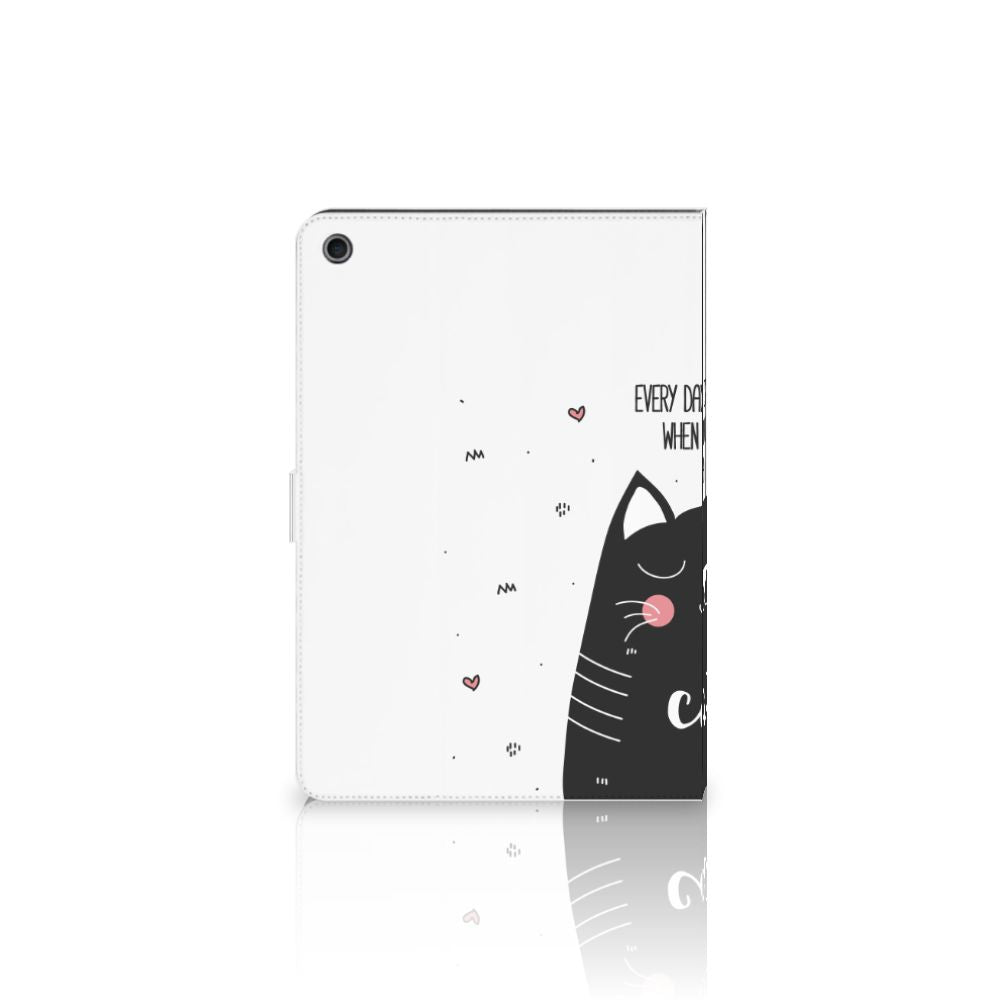 Hippe Tablet Hoes Cat Good Day - open hoes