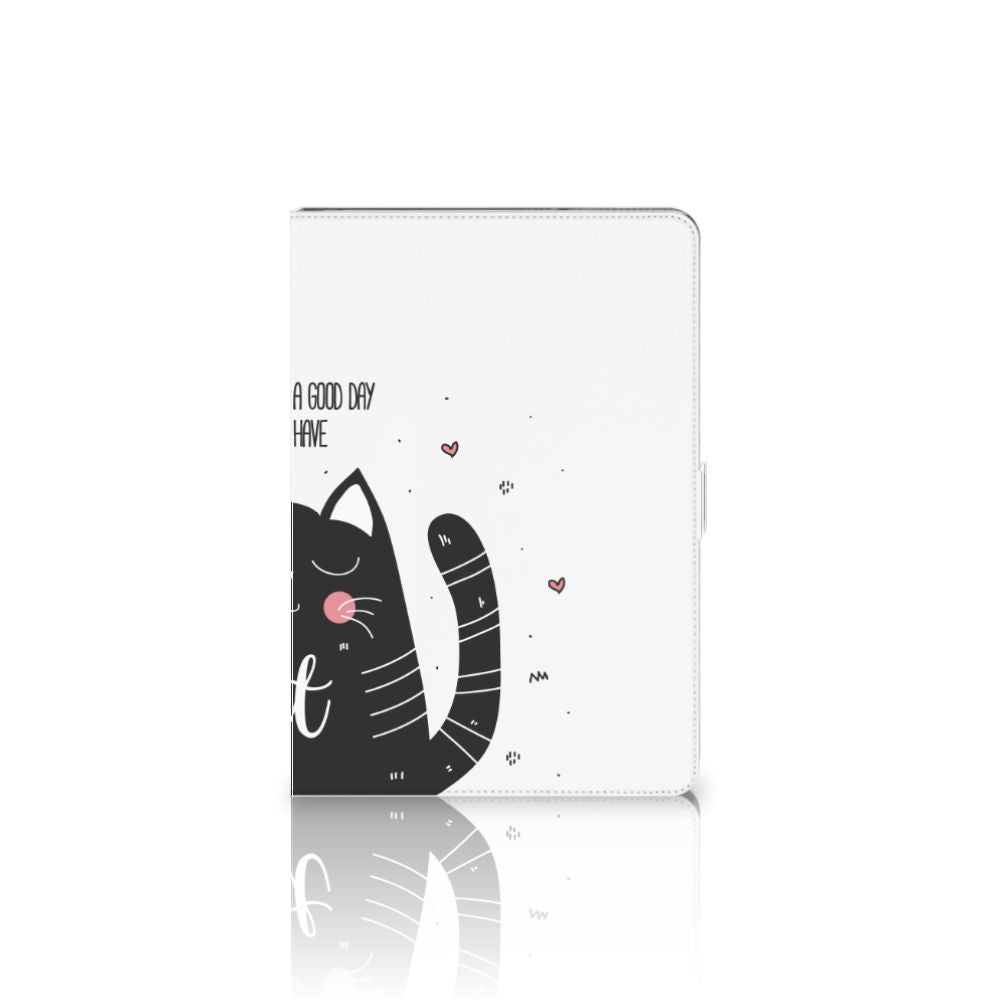 Hippe Tablet Hoes Cat Good Day - achterkant