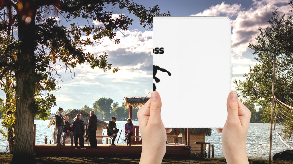 Hippe Tablet Hoes Floss - voorkant