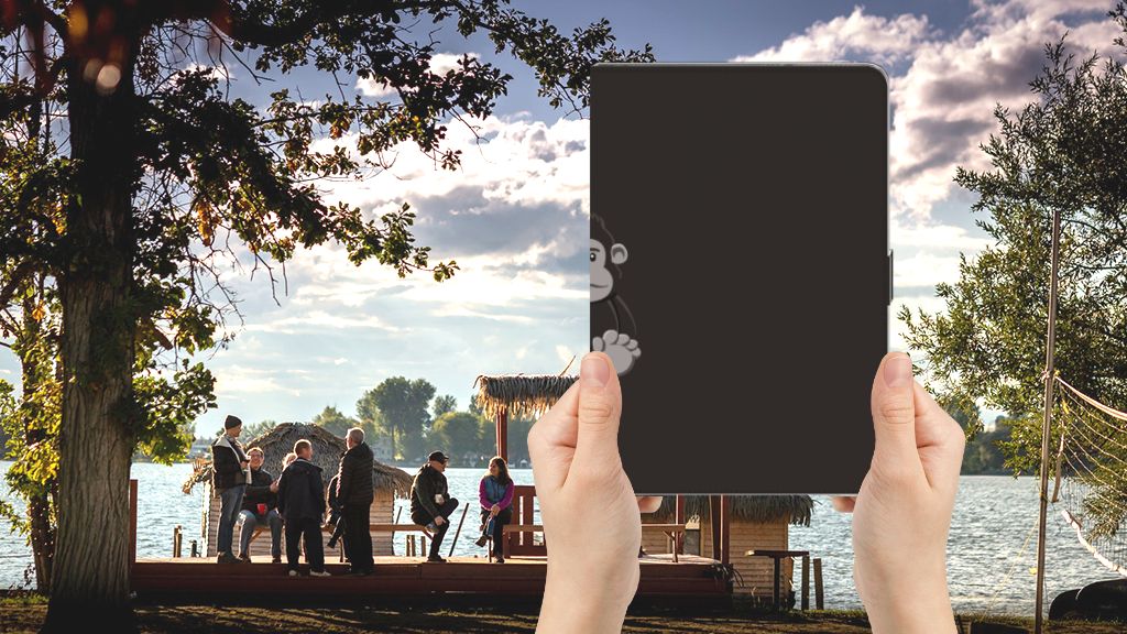 Hippe Tablet Hoes Gorilla - voorkant