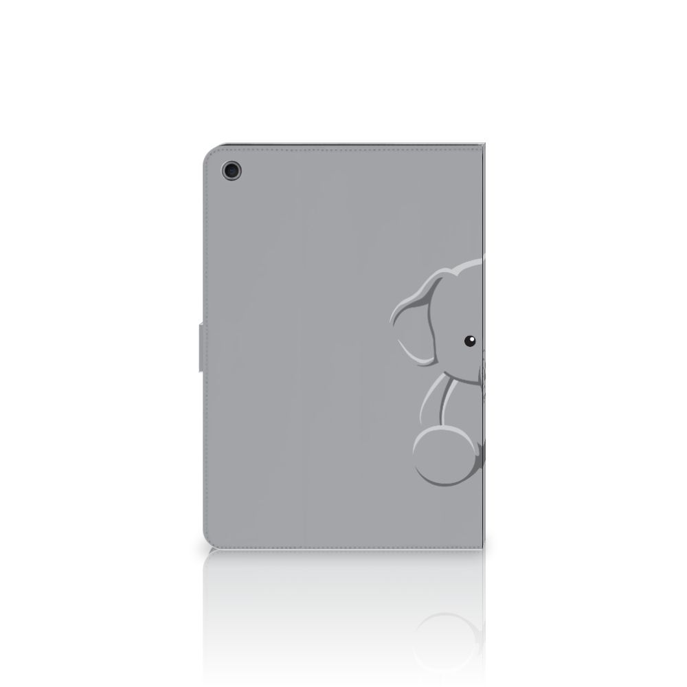 Hippe Tablet Hoes Grijs Baby Olifant - open hoes