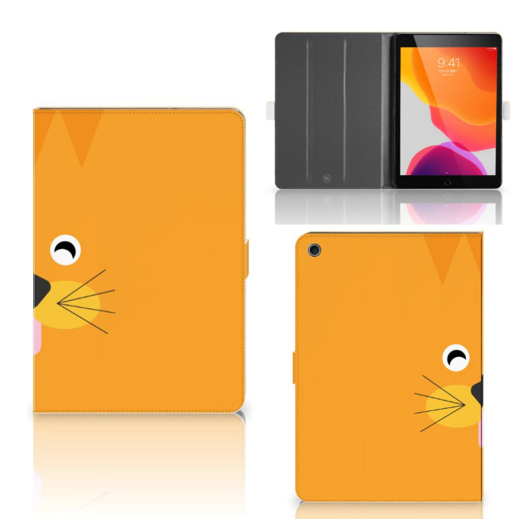 Hippe Tablet Hoes Lion - collage met voor-, achter- en binnenkant