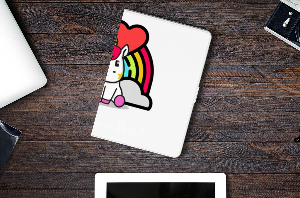 Hippe Tablet Hoes Unicorn Cute - lifestylefoto