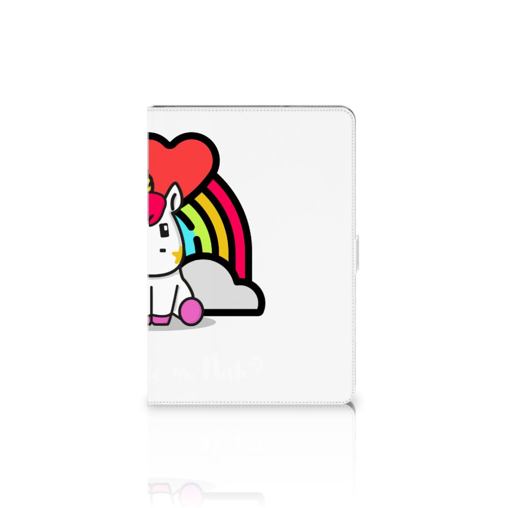 Hippe Tablet Hoes Unicorn Cute - achterkant