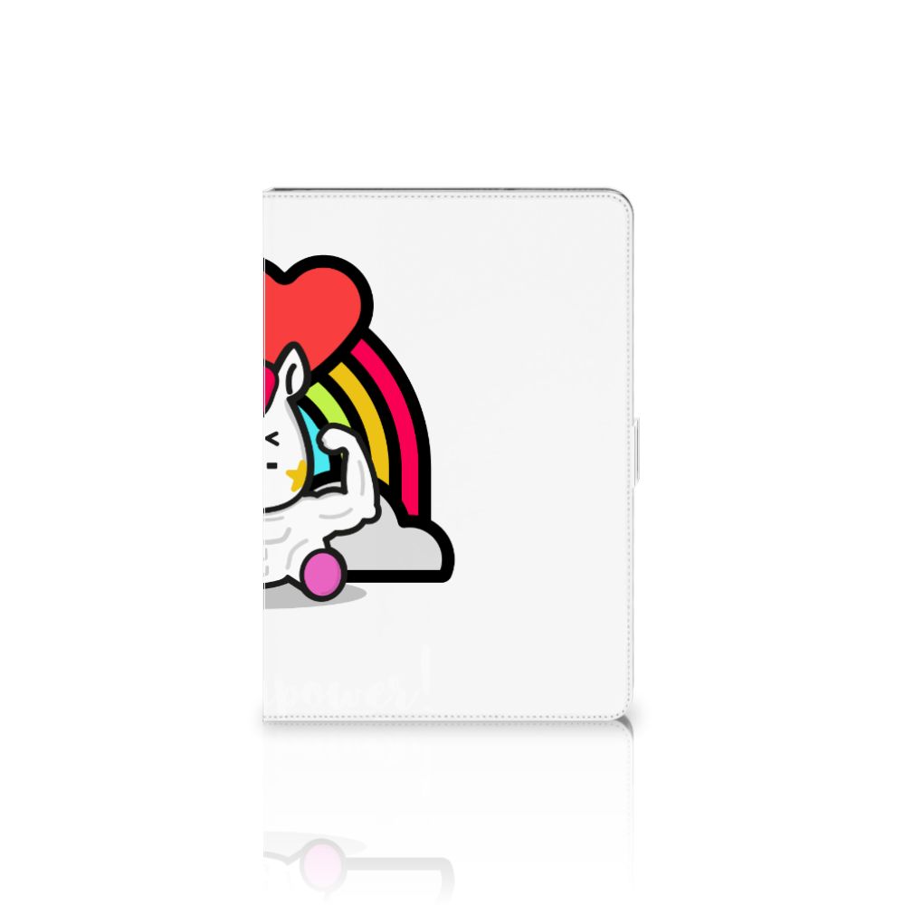 Hippe Tablet Hoes Unicorn Power - achterkant