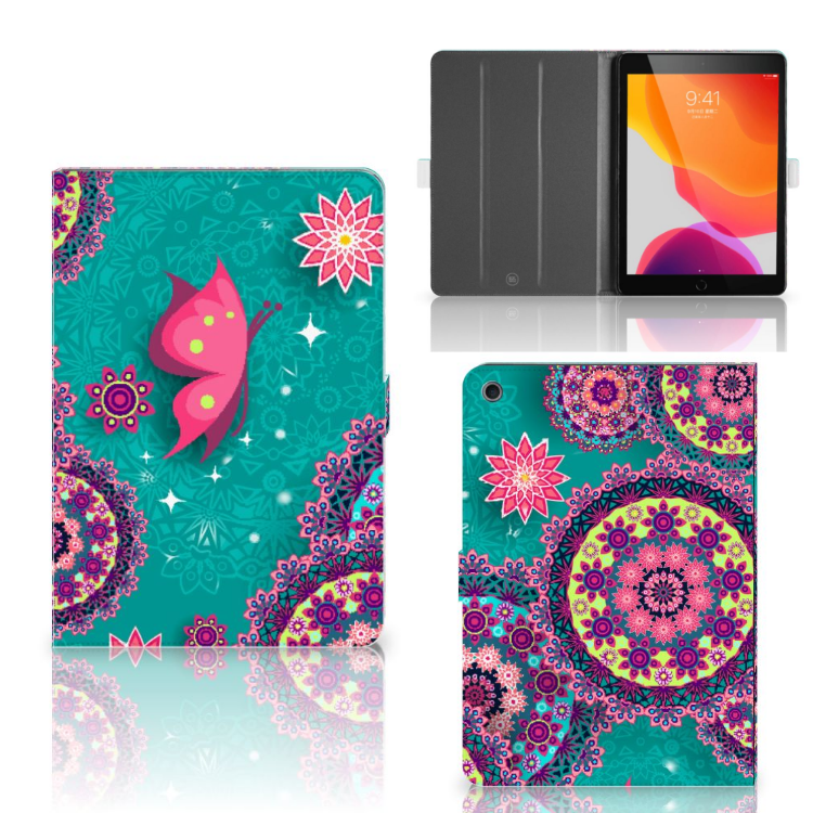 Hoes Cirkels en Vlinders - collage met voor-, achter- en binnenkant