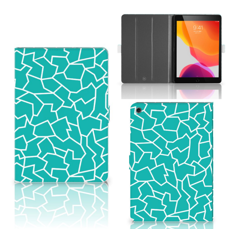 Hoes Cracks Blue - collage met voor-, achter- en binnenkant