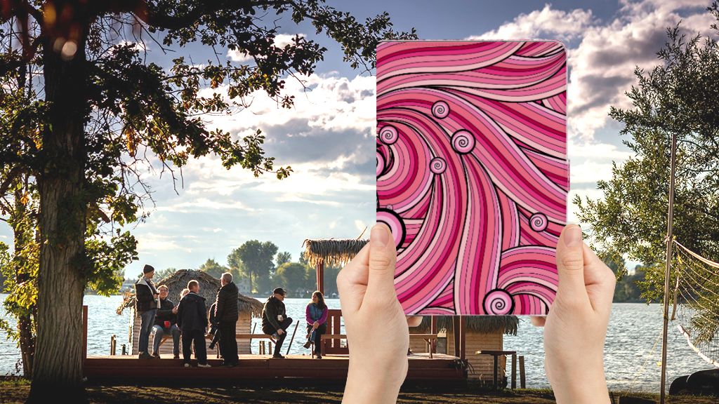 Hoes Swirl Pink - voorkant