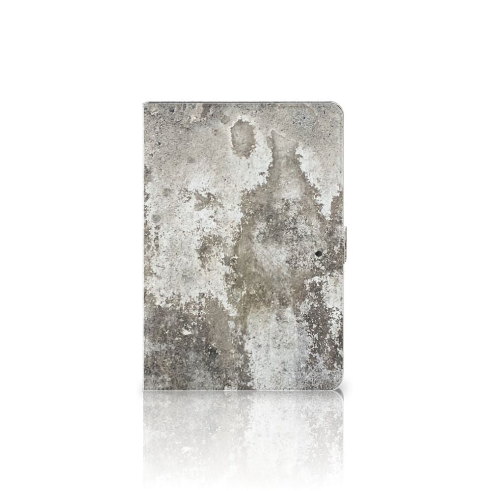 Leuk Tablet hoesje Beton Print - achterkant