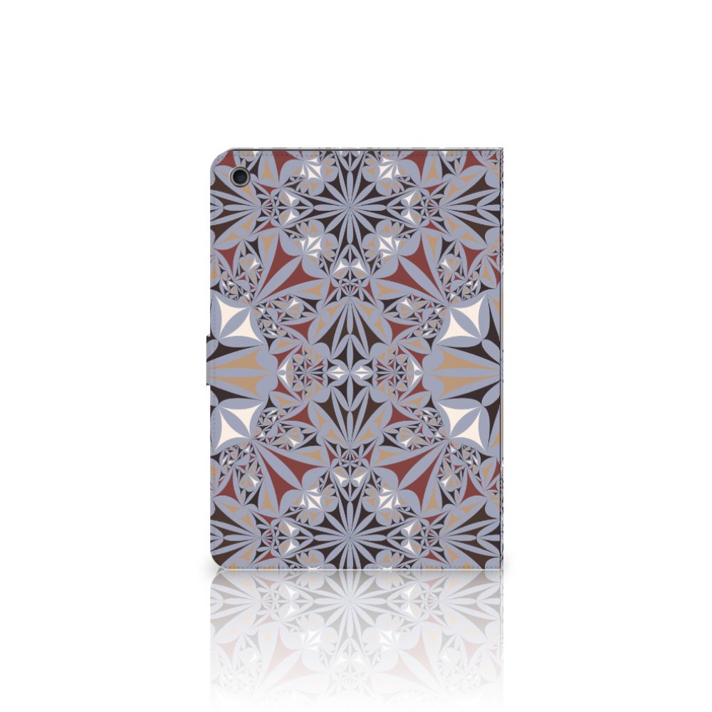 Leuk Tablet hoesje Flower Tiles - open hoes