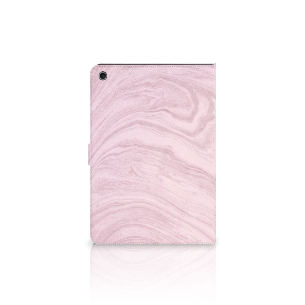 Leuk Tablet hoesje Marble Pink - Origineel Cadeau Vriendin - open hoes