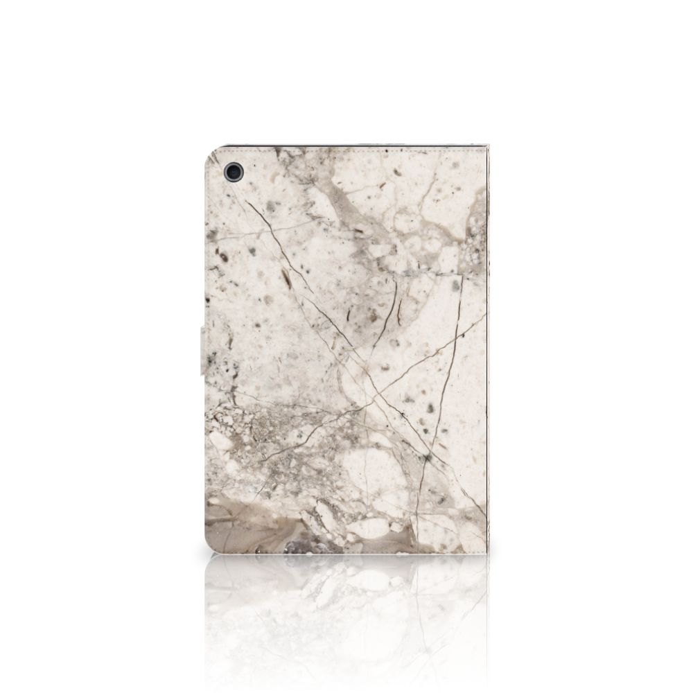Leuk Tablet hoesje Marmer Beige - open hoes