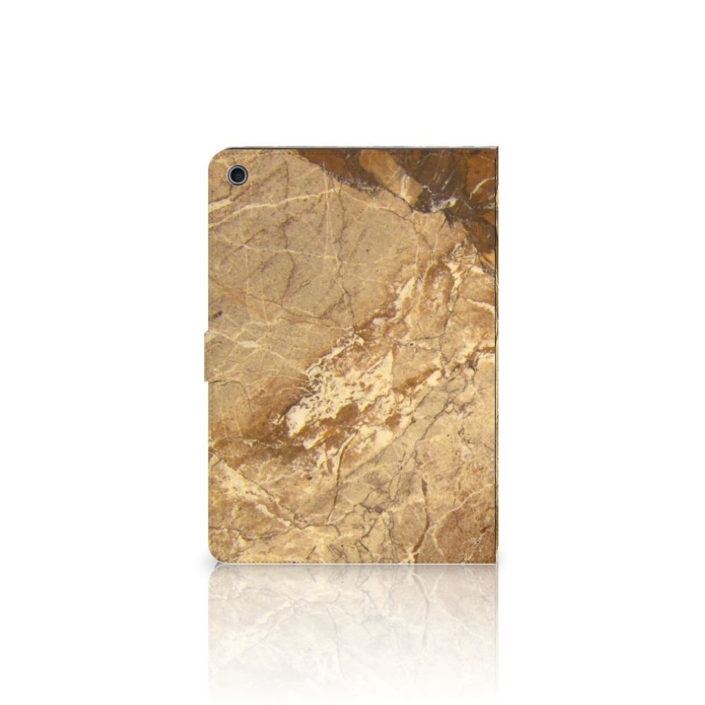 Leuk Tablet hoesje Marmer Creme - open hoes