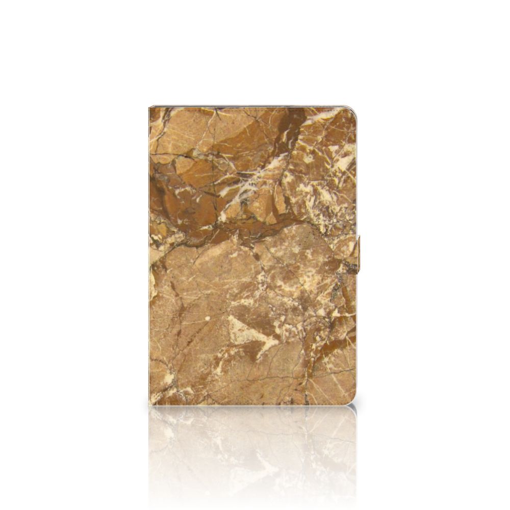 Leuk Tablet hoesje Marmer Creme - achterkant