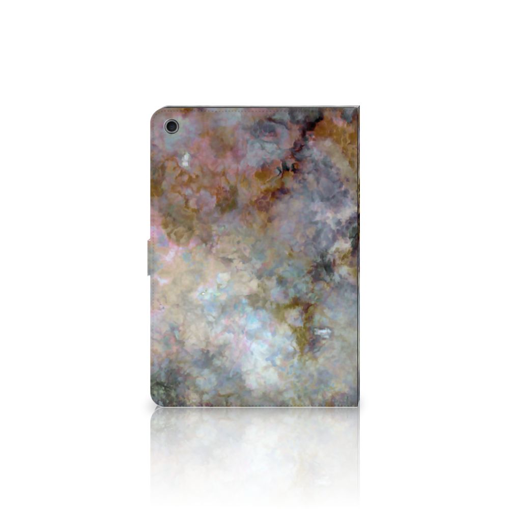 Leuk Tablet hoesje Marmer Grijs - open hoes