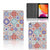Leuk Tablet hoesje Tiles Color - collage met voor-, achter- en binnenkant