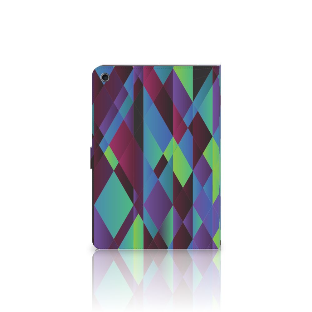 Tablet Beschermhoes Abstract Green Blue - open hoes