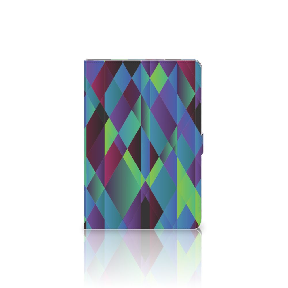 Tablet Beschermhoes Abstract Green Blue - achterkant