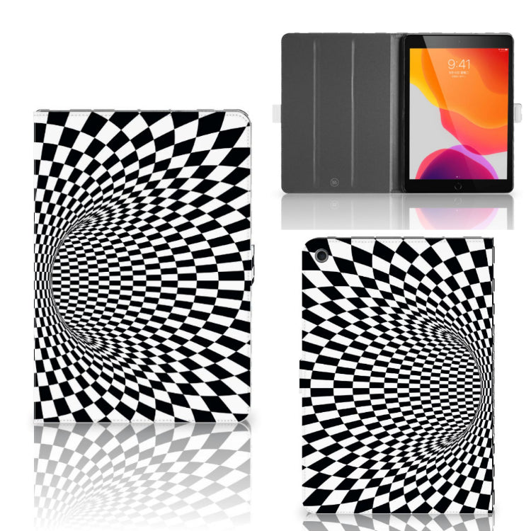 Tablet Beschermhoes Illusie - collage met voor-, achter- en binnenkant