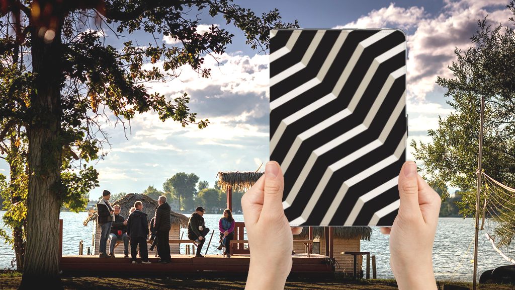 Tablet Beschermhoes Illusion - voorkant