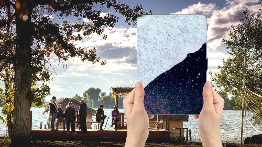 Tablet Beschermhoes Sea in Space - voorkant